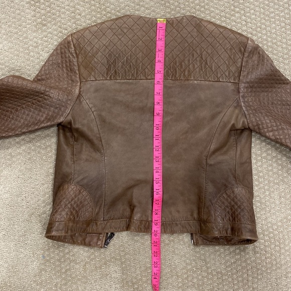 Bod & Christensen Leather Biker Jacket 100% Leather - Picture 11 of 13